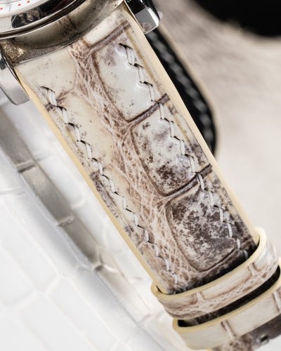 Bespoke Watch Strap In Natural Himalayan Crocodile