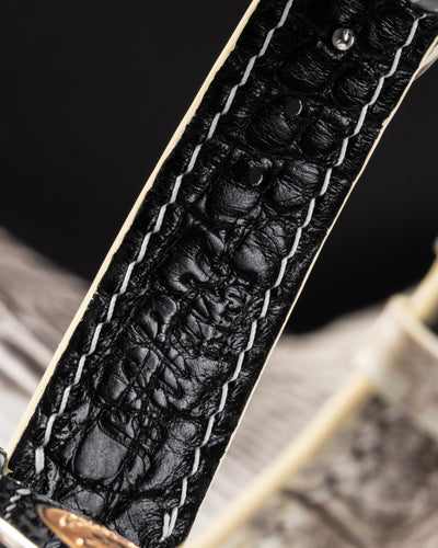 Bespoke Watch Strap In Natural Himalayan Crocodile