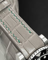 Bespoke Watch Straps in Elephant Grey Crocodile