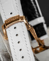 Bespoke Watch Strap in White Crocodile