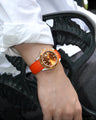 Solitaire Rubber straps in Zesty Orange for Rolex GMT-Master II 116713LN/16713