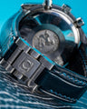 Bespoke Watch Strap in Navy Blue Crocodile