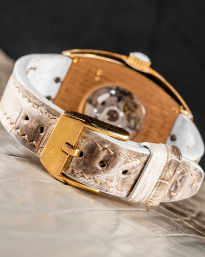 Bespoke Watch Strap in Natural Himalayan Crocodile