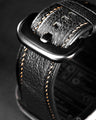 Bespoke Watch Strap in Black Chevre