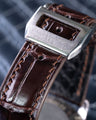 Bespoke Watch Strap in Chocolate Brown Crocodile