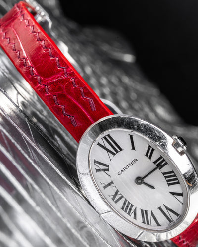 Bespoke Watch Strap in Ferrari Red Crocodile