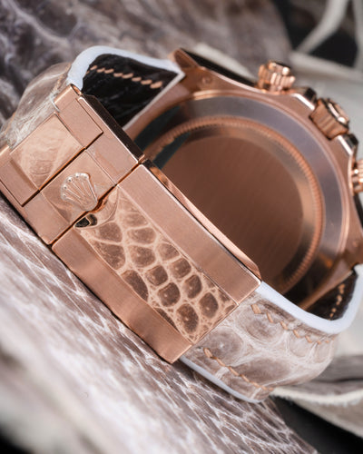 Bespoke Watch Strap in Natural Himalayan Crocodile