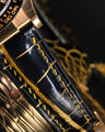 Bespoke Watch Strap in Gold Black Alligator
