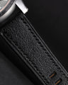 Bespoke Watch Strap in Black Chevre