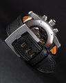 Bespoke Watch Strap in Black Chevre