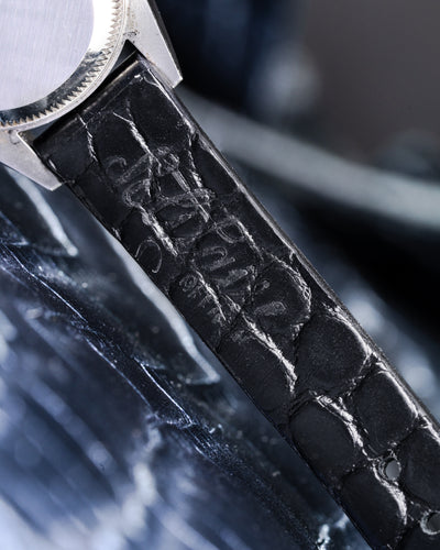 Bespoke Watch Strap in Black Crocodile