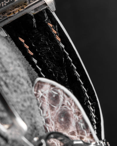 Bespoke Watch Strap in Natural Himalayan Crocodile
