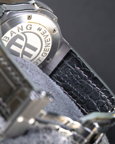 Bespoke Watch Strap in Olive Grey Crocodile