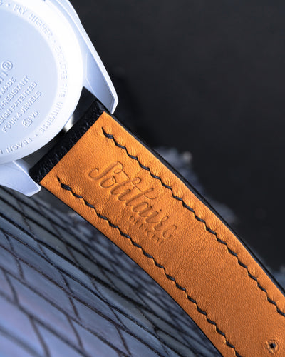 Bespoke Watch Strap in Black Chevre