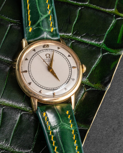 Bespoke Watch Strap in Hunter Green Crocodile