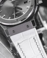 Bespoke Watch Strap in White Crocodile