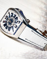 Bespoke Watch Strap in White Crocodile