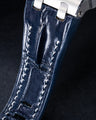 Bespoke Watch Strap in Navy Blue Crocodile