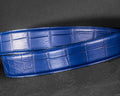 Bespoke Reversible Belt in Navy Blue Crocodile & Black Box