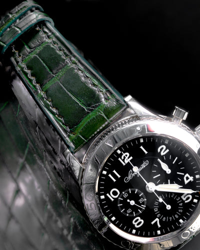 Bespoke Watch Strap in Juniper Green Alligator