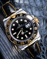 Bespoke Watch Strap in Black Crocodile