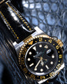 Bespoke Watch Strap in Black Crocodile