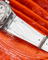 Bespoke Watch Strap in White Crocodile
