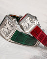 Bespoke Watch Strap in Hunter Green Crocodile
