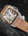 Bespoke Watch Strap in Taupe Crocodile