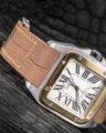Bespoke Watch Strap in Taupe Crocodile