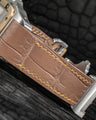 Bespoke Watch Strap in Taupe Crocodile