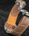 Bespoke Watch Strap in Taupe Crocodile