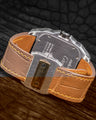 Bespoke Watch Strap in Taupe Crocodile