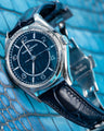 Bespoke Watch Strap in Navy Blue Crocodile