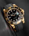 Solitaire Rubber straps in Classic Black for Rolex GMT-Master 116718LN