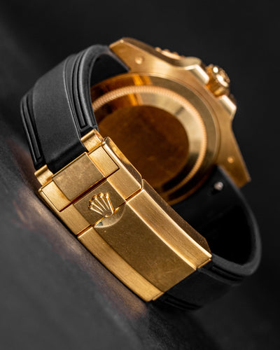 Solitaire Rubber straps in Classic Black for Rolex GMT-Master 116718LN