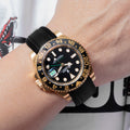 Solitaire Rubber straps in Classic Black for Rolex GMT-Master 116718LN
