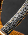 Bespoke Watch Strap in Gold Brushed Alligator