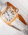 Bespoke Watch Strap in Natural Himalayan Crocodile