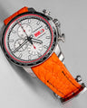 Bespoke Watch Strap in Volcanic Orange Alligator