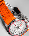 Bespoke Watch Strap in Volcanic Orange Alligator