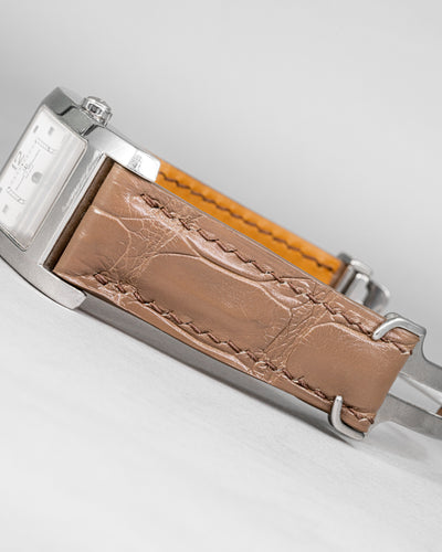 Bespoke Watch Strap in Taupe Crocodile
