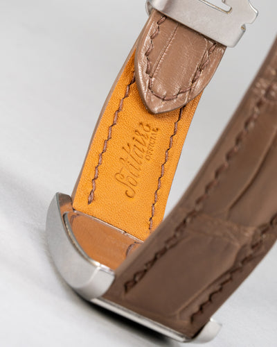 Bespoke Watch Strap in Taupe Crocodile