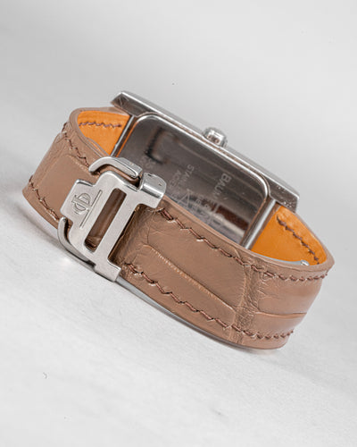 Bespoke Watch Strap in Taupe Crocodile