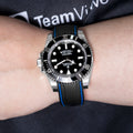 Solitaire Rubber straps in Navy Black for Rolex Submariner 116610LN