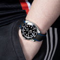 Solitaire Rubber straps in Navy Black for Rolex Submariner 116610LN
