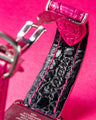 Bespoke Watch Strap in Fuchsia Pink Crocodile