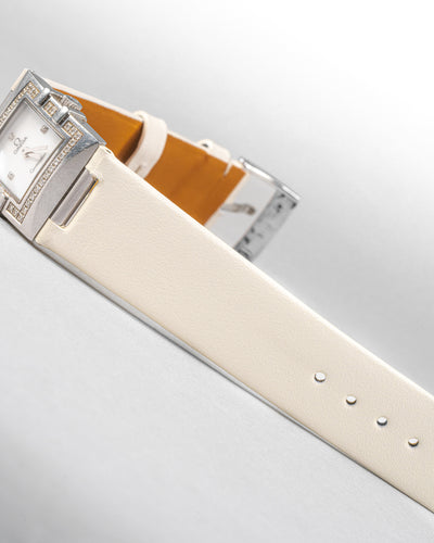 Bespoke Watch Strap in White Nappa
