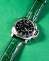 Bespoke Watch Strap in Emerald Green Crocodile