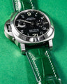Bespoke Watch Strap in Emerald Green Crocodile